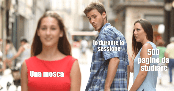 Come è facile distrarsi meme